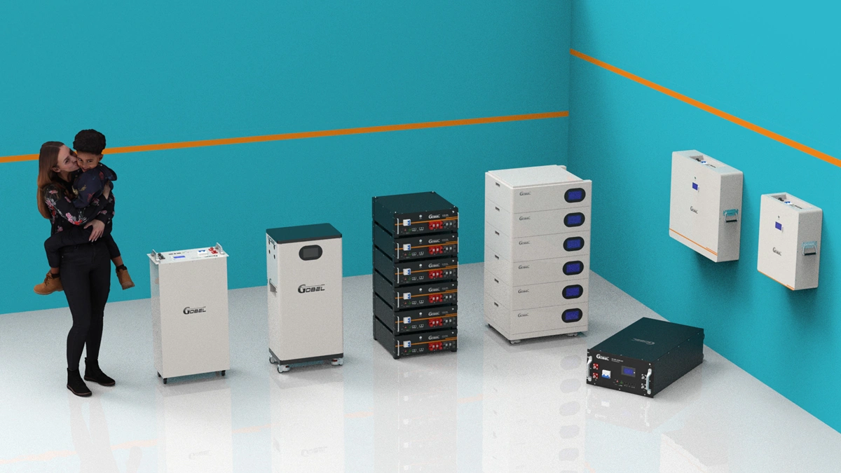 Modern home with Gobel Power battery system and solar panels