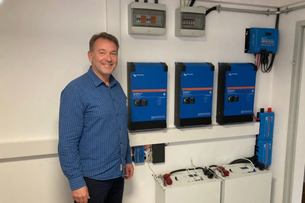 German household solar and Gobel Power battery installation