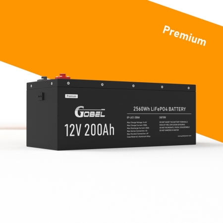 12V 200Ah LiFePO4 Battery Deep Cycle Marine Battery 2.5kWh Energy