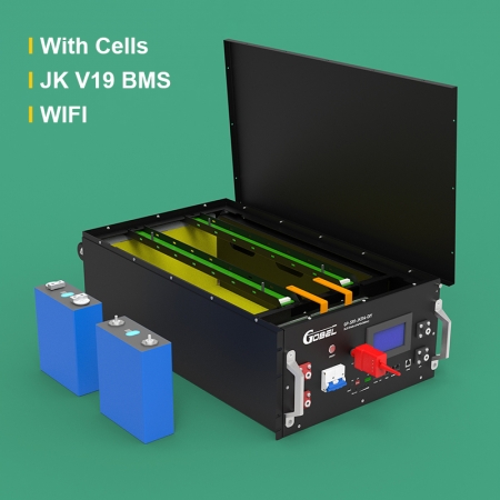 51.2V 314Ah LiFePO4 Battery DIY Kit 16S 16kWh with JKBMS Smart BMS, WiFi Remote Monitoring and Cells