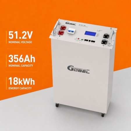 EU Stock Gobel Power GP-SR1-18K-PC 51.2V 356Ah 18kWh LiFePO4 Server Rack Battery