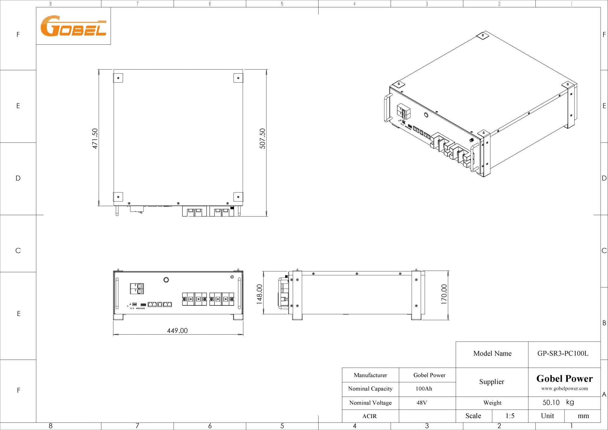 48v-100ah-lifepo4-server-rack-battery-dimension