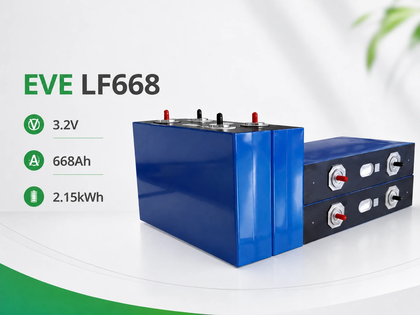 HSEV- matched EVE LF668 LiFePO4 battery cells with uniform voltage and internal resistance