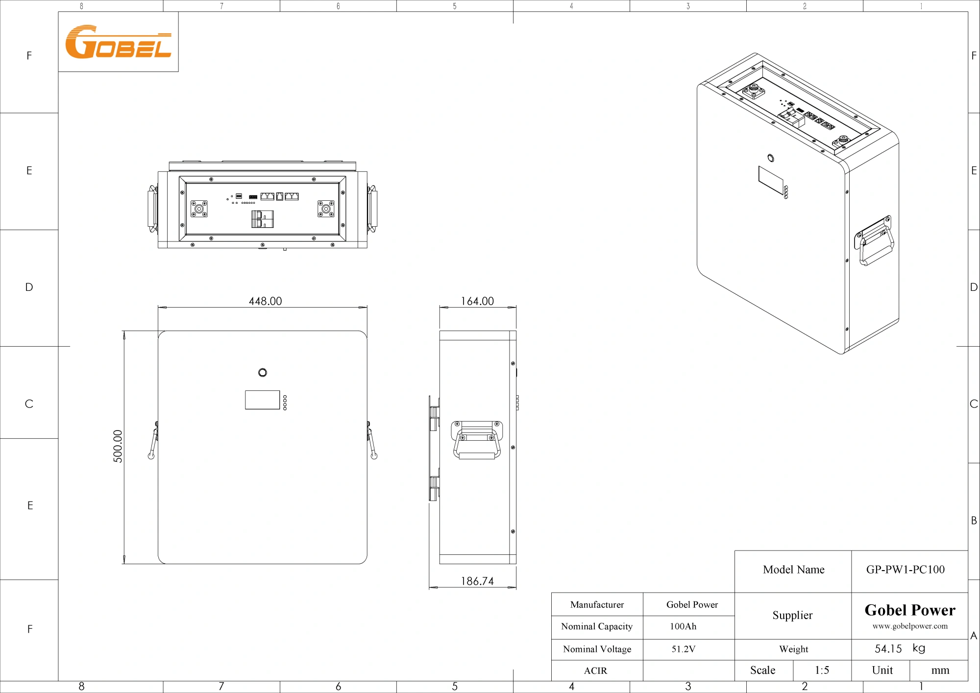 GP-PW1-PC100-dimension