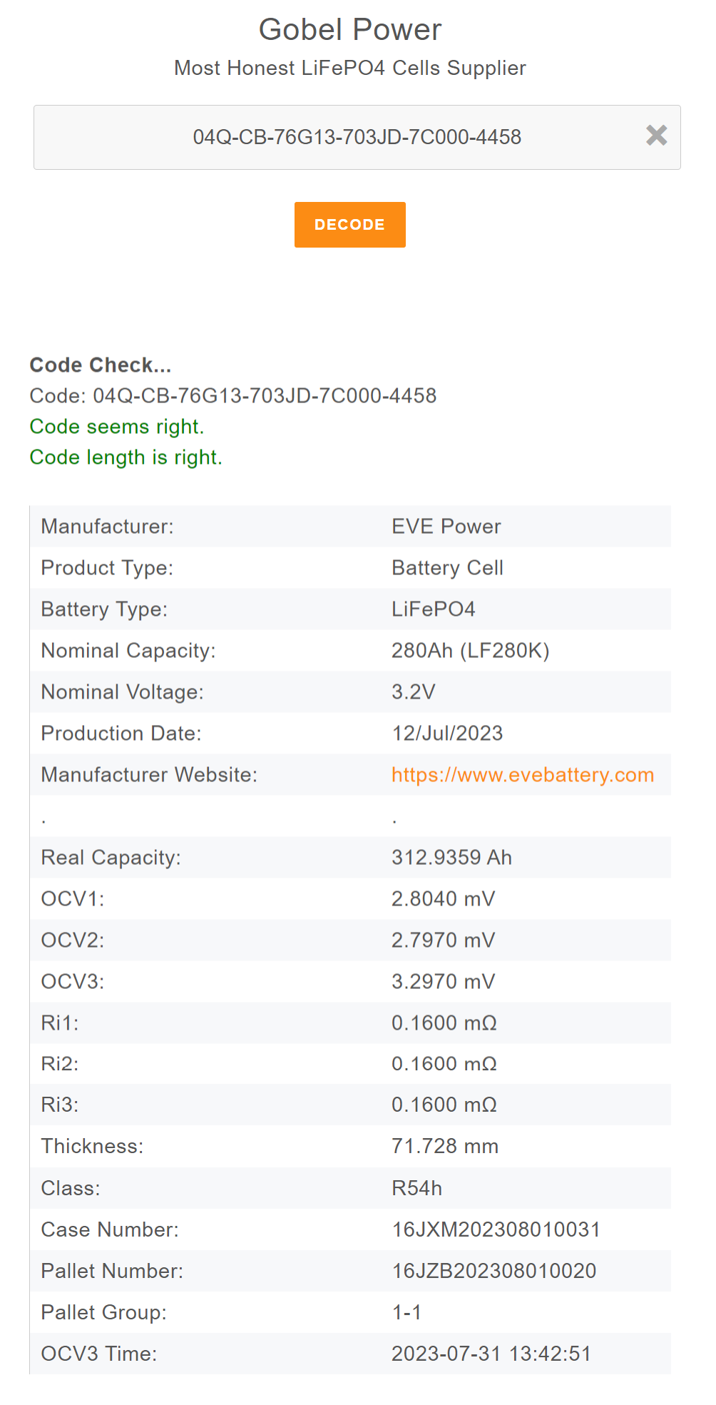 EVE 280Ah 12v Grade A+ 8000 Zyklen LF280K Lifepo4 www.Lifepo.de in Bayern -  Freising