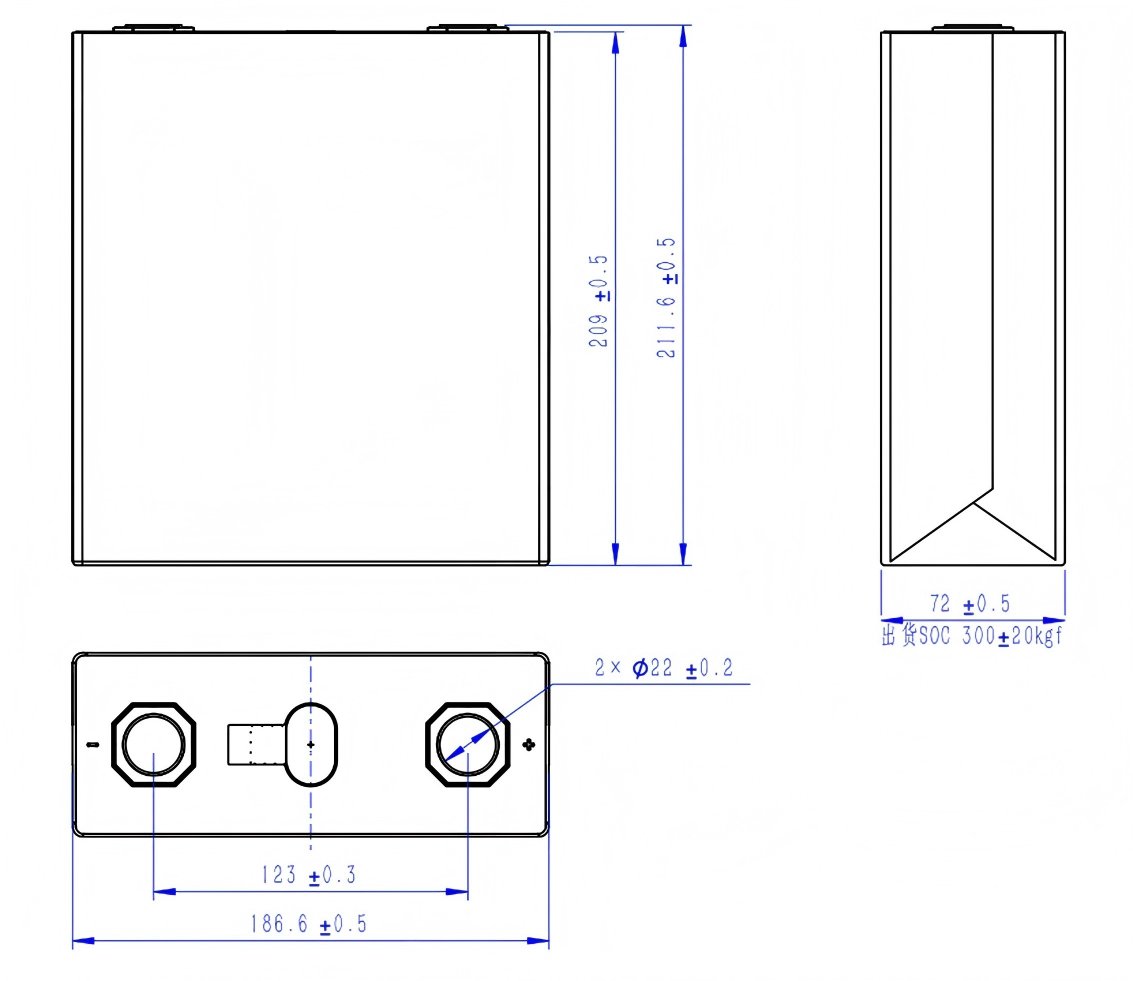 wholesale lifepo4 356ah battery cell