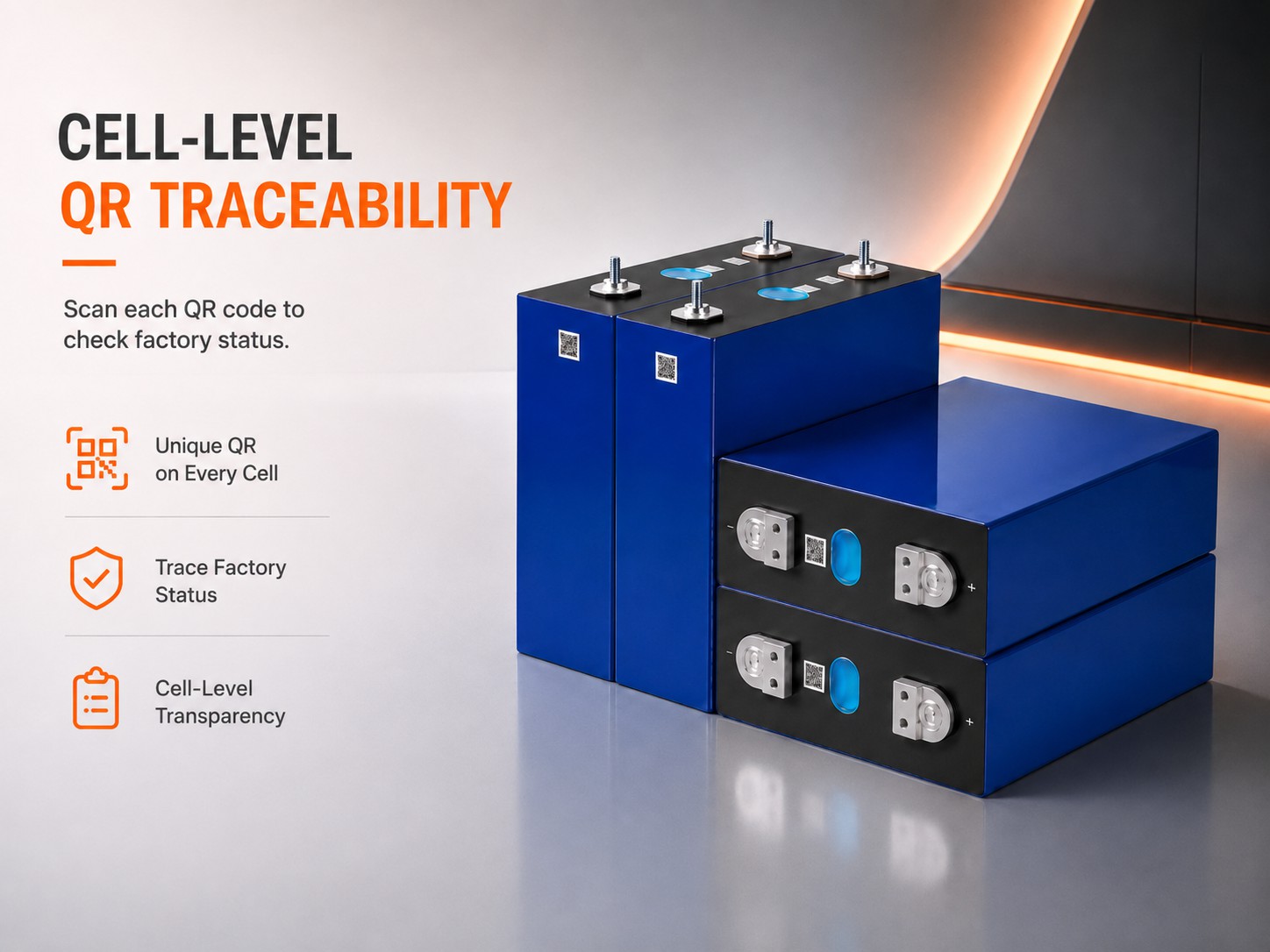 EVE MB31 3.2V 314Ah HSEV Grade A+ LiFePO4 prismatic battery cell front view