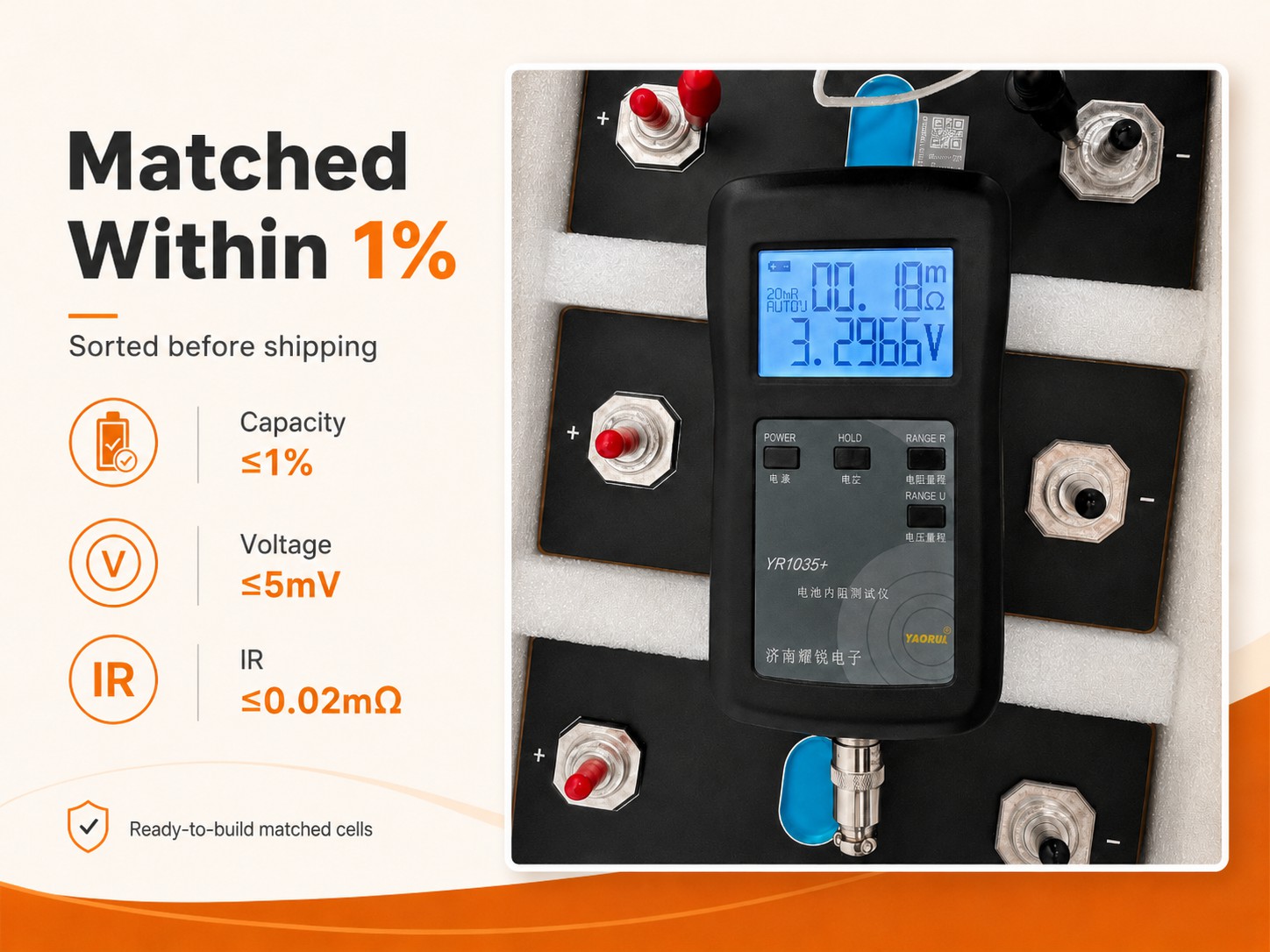 EVE MB31 314Ah LiFePO4 battery cell capacity testing and sorting equipment for batch matching