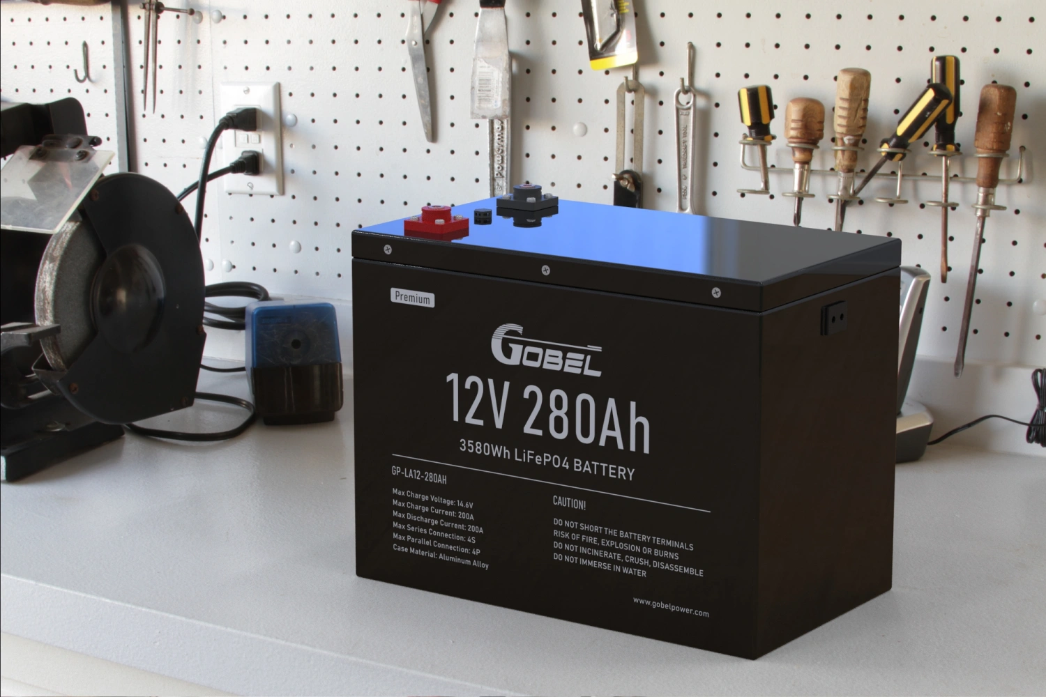 gobel power 12V 280Ah LiFePO4 Battery, Deep Cycle Applications