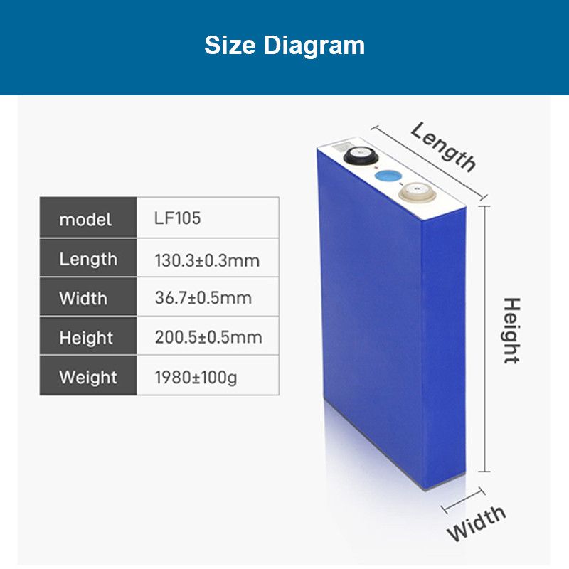 Wholesale EVE 3.2V 105Ah LiFePO4 Lithium Ferro Phosphate Battery Cell