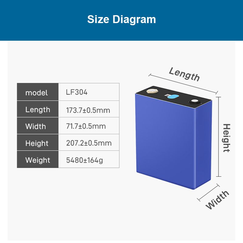 Wholesale EVE 3.2V 304Ah Rechargeable LiFePO4 Battery Cell