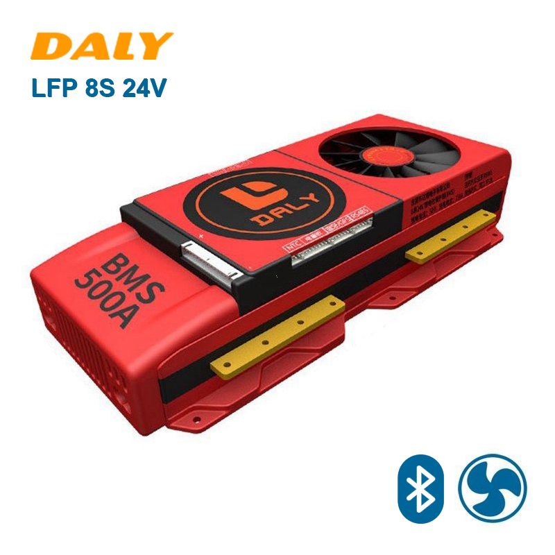 Wholesale Daly Smart 8S 300A~500A 24V LiFePO4 BMS Common Port with Fan Bluetooth