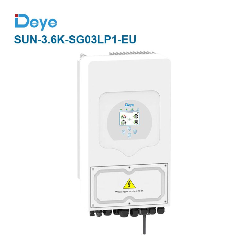 Wholesale Deye SUN-3.6K-SG03LP1-EU 3.6kW Single Phase 2 MPPT Hybrid Inverter for Low Voltage Battery