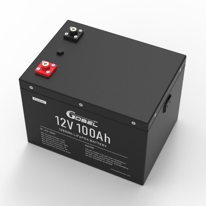 Wholesale 12V 100Ah LiFePO4 Battery GP-LA12-100AH Premium Deep Cycle Battery 1.2kWh Energy