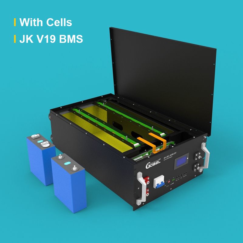 Wholesale EU Stock Gobel Power 51.2V LiFePO4 Battery Case DIY Kit with EVE 314Ah Cells