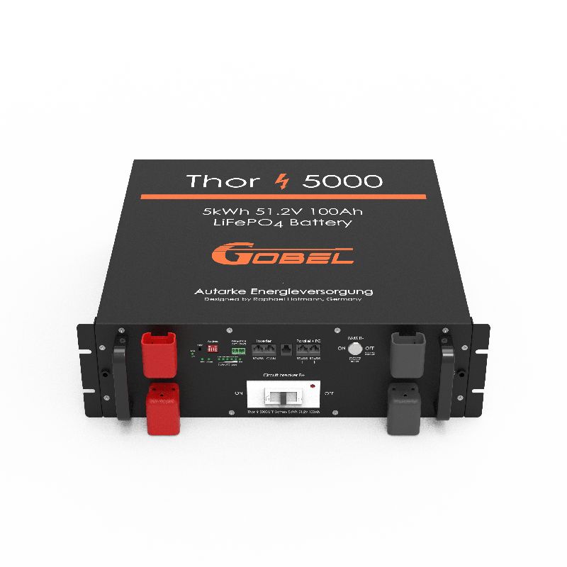 Wholesale Gobel Power Thor 5000 LFP Battery 51.2V 100Ah 5.1kWh LiFePO4 Server Rack Battery