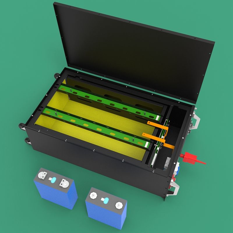 Wholesale 51.2V 16S LiFePO4 Battery Pack DIY Kit Case with JK BMS WIFI Function