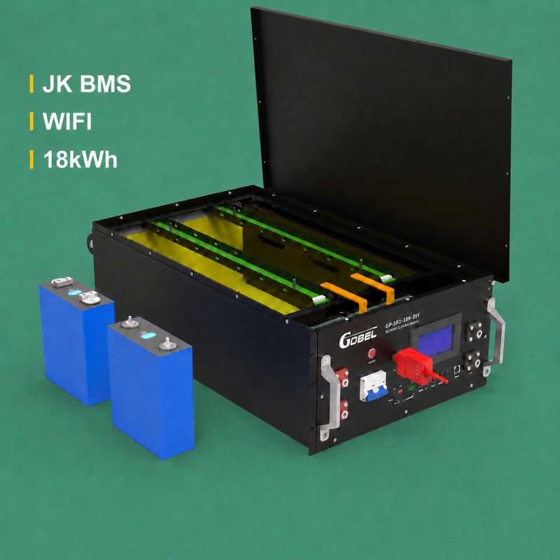 Wholesale Gobel Power 51.2V 16S 18kWh DIY LiFePO4 Battery Box Kit Case with EVE 356Ah & JK BMS WiFi